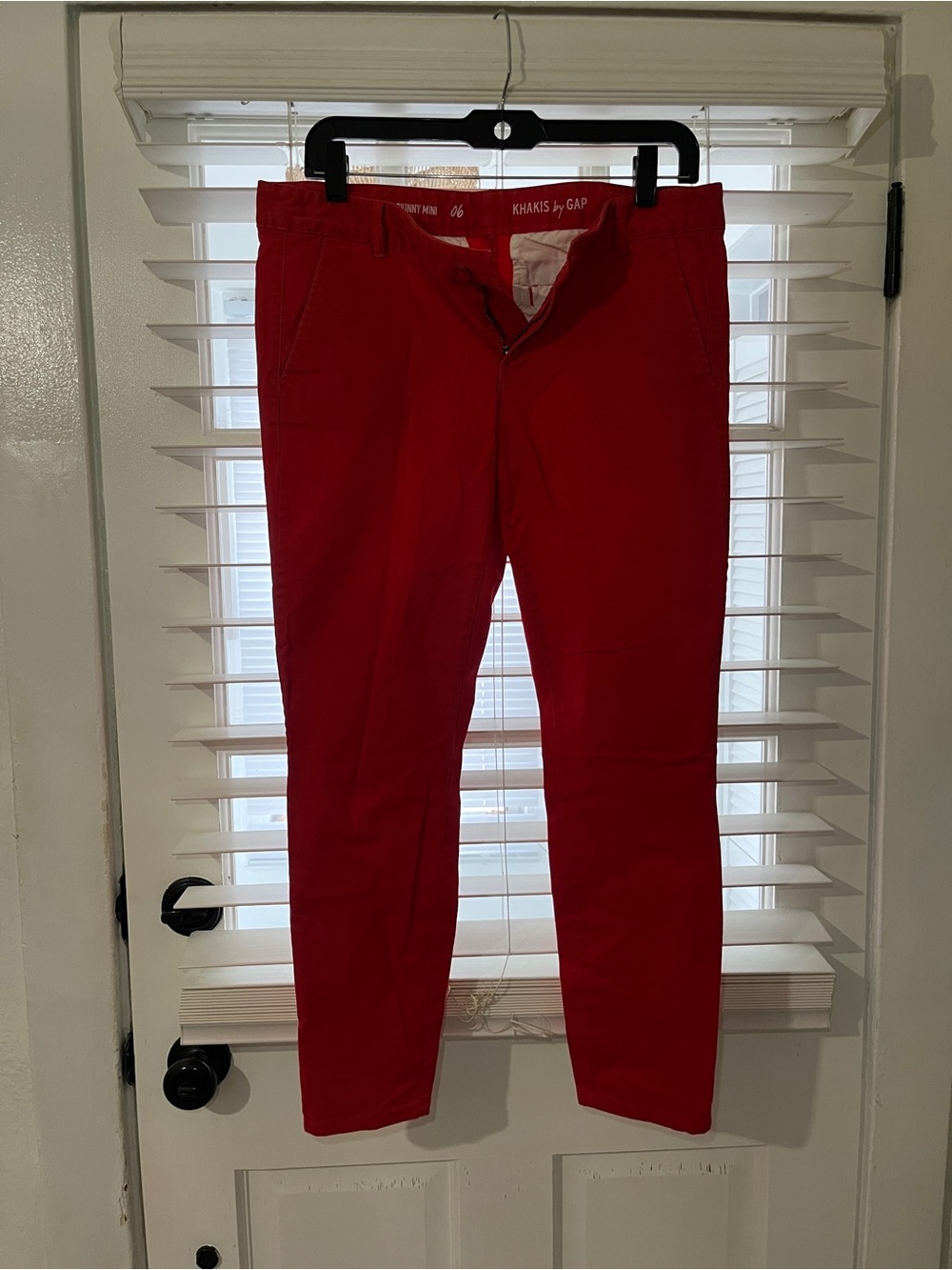 GAP Women's Bright Red Skinny Jeans
